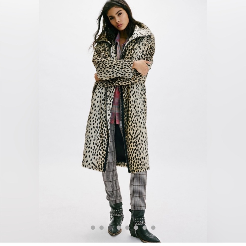 Free People Lana Leopard Duster
